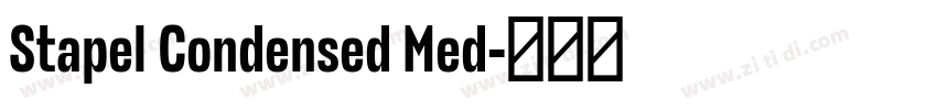 Stapel Condensed Med字体转换